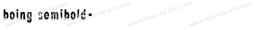boing semibold字体字体转换